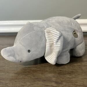 Carters Just One You Gray Windup Musical Elephant Plush Crib Toy Rock-A-Bye Baby